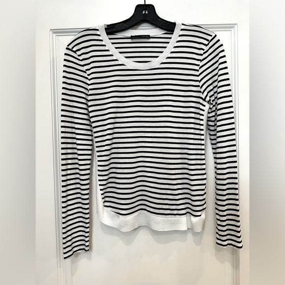 Zara striped long sleeve top - Picture 2 of 5